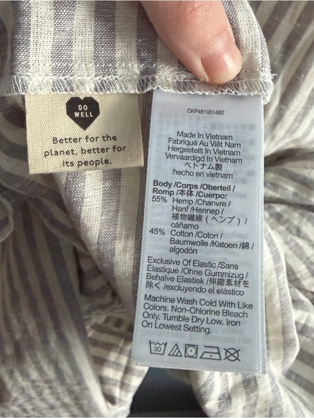 Madewell Striped Tiered Maxi Dress Hemp Vertical Stripe Plain - Picture 8 of 14